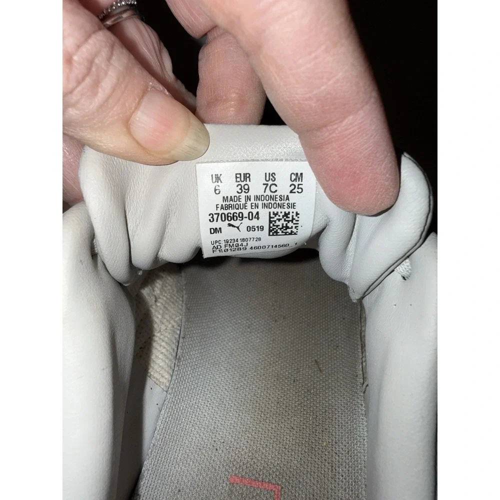 Puma California Chase Tennis Running Shoes Womens Size 7C Gray Leather 370669-04